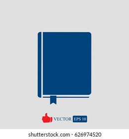 book icon, vector best flat icon, EPS