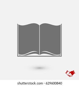 Book icon, vector best flat icon, EPS