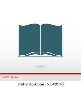 Book icon, vector best flat icon, EPS