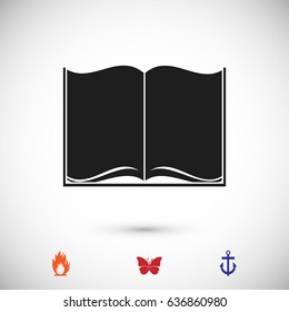 Book icon, vector best flat icon, EPS