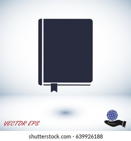 book icon, vector best flat icon, EPS
