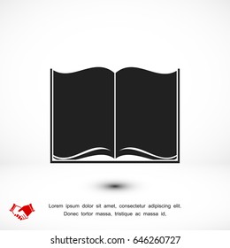 Book icon, vector best flat icon, EPS