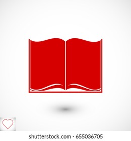 Book icon, vector best flat icon, EPS