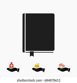 book icon, vector best flat icon, EPS