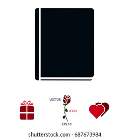 book icon, vector best flat icon, EPS