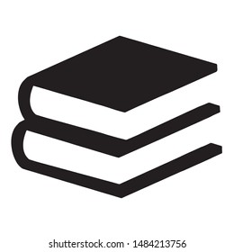 Book Icon Vector Black Color Stock Vector (Royalty Free) 1484213756 ...