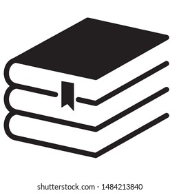 book icon vector black color