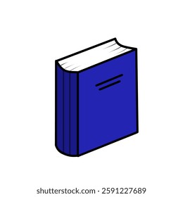 book icon vector. blue book