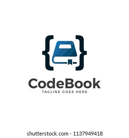 Book icon vector. Book with coding icon illustration concept. Programmer icon isolated on white background.