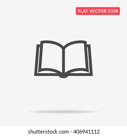 Book icon. Vector concept illustration for design.
