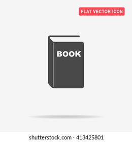 Book icon. Vector concept illustration for design.