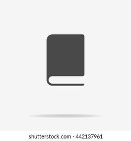 Book icon. Vector concept illustration for design.