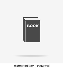 Book icon. Vector concept illustration for design.