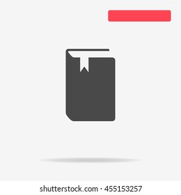 Book icon. Vector concept illustration for design.