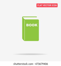 Book icon. Vector concept illustration for design.