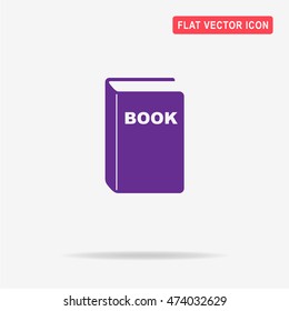 Book icon. Vector concept illustration for design.