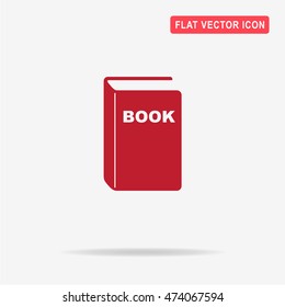 Book icon. Vector concept illustration for design.