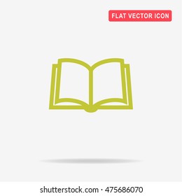 Book icon. Vector concept illustration for design.