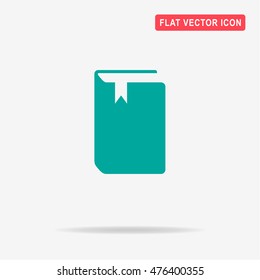 Book icon. Vector concept illustration for design.