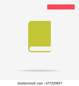 Book icon. Vector concept illustration for design.
