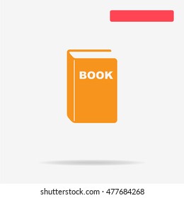 Book icon. Vector concept illustration for design.