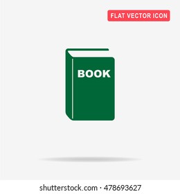 Book icon. Vector concept illustration for design.