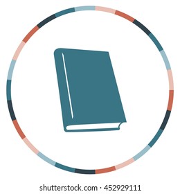 Book icon, vector design