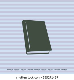 Book icon, vector design