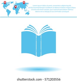 Book  icon. Vector design.