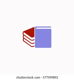 Book  icon Vector design. Colored illustration.