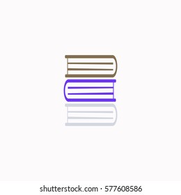 Book  icon Vector design. Colored illustration.