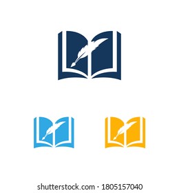 Buchsymbol, Vektorgrafik Design-Illustration auf weißem Hintergrund Vorlage.