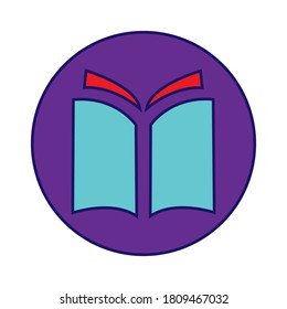 Book icon vector design illustration
