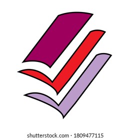 Book icon vector design illustration