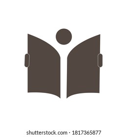 Ilustración de diseño de vectores de iconos de libro