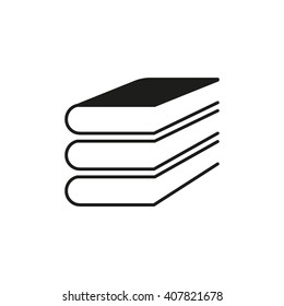 Book icon. vector design. Library symbol. web. graphic. JPG. AI. app. logo. object. flat. image. sign. eps. art. picture - stock vector