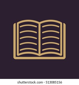 Book icon. vector design. Library, Book symbol. web. graphic. JPG. AI. app. logo. object. flat. image. sign. eps. art. picture - stock vector