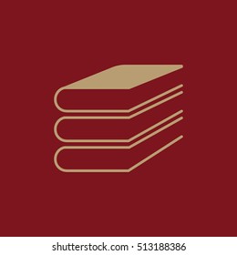 Book icon. vector design. Library, Book symbol. web. graphic. JPG. AI. app. logo. object. flat. image. sign. eps. art. picture - stock vector