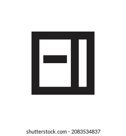 Diseño vectorial de icono de libro. Icono de libro de monolina.