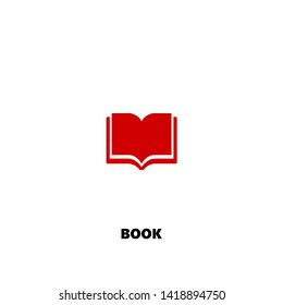 book icon. book vector design. sign design. red color
