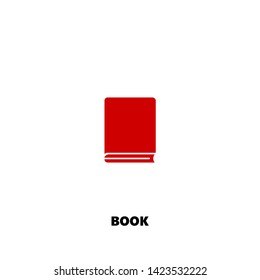 book icon. book vector design. sign design. red color