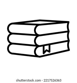 Plantilla de diseño de vectores de iconos de libro