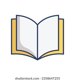 book icon vector design template simple and clean