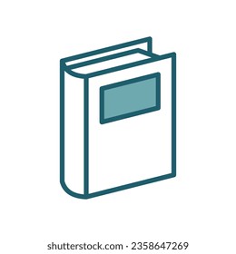 plantilla de diseño de vectores de iconos de libro simple y limpio