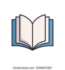 book icon vector design template simple and clean