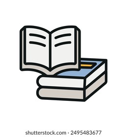 Icono del libro Plantillas de diseño de Vector concepto simple y moderno