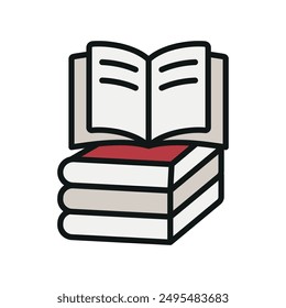 Book icon vector design templates simple and modern concept