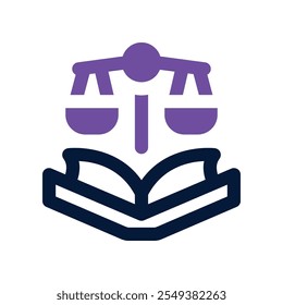ícone do livro. vetor ícone de tom duplo para o seu site, móvel, apresentação e design de logotipo.