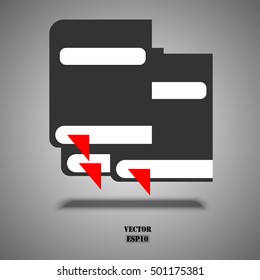 Book icon. Vector education concept design.