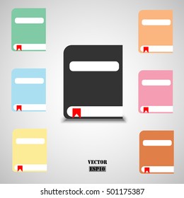 Book icon. Vector education concept design.